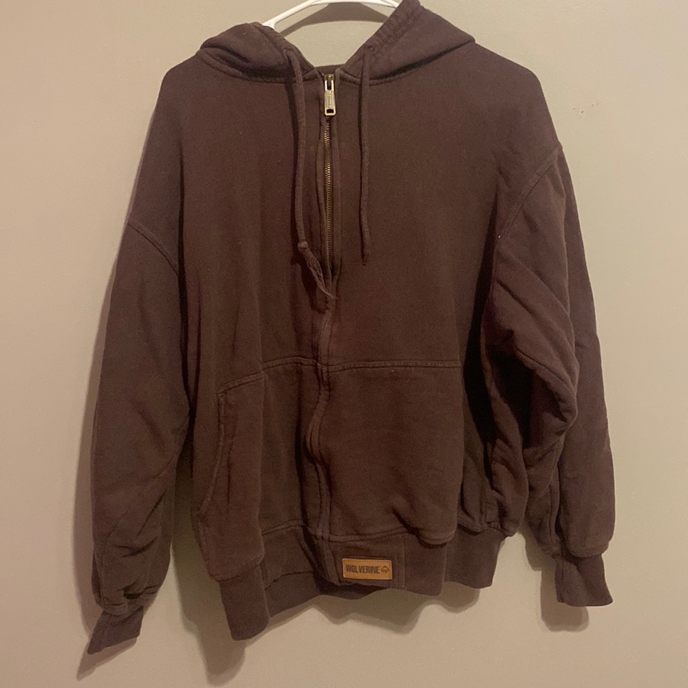 Wolverine mens zip up jacket with hood